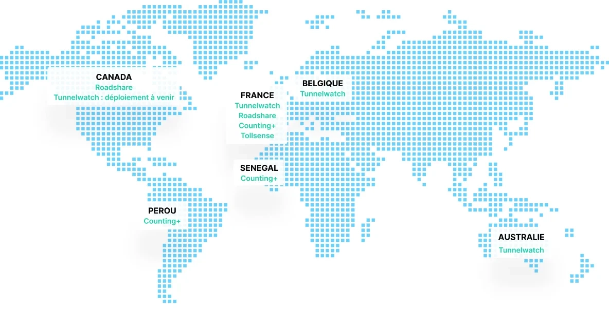 Map of our offices and deployments worldwide
